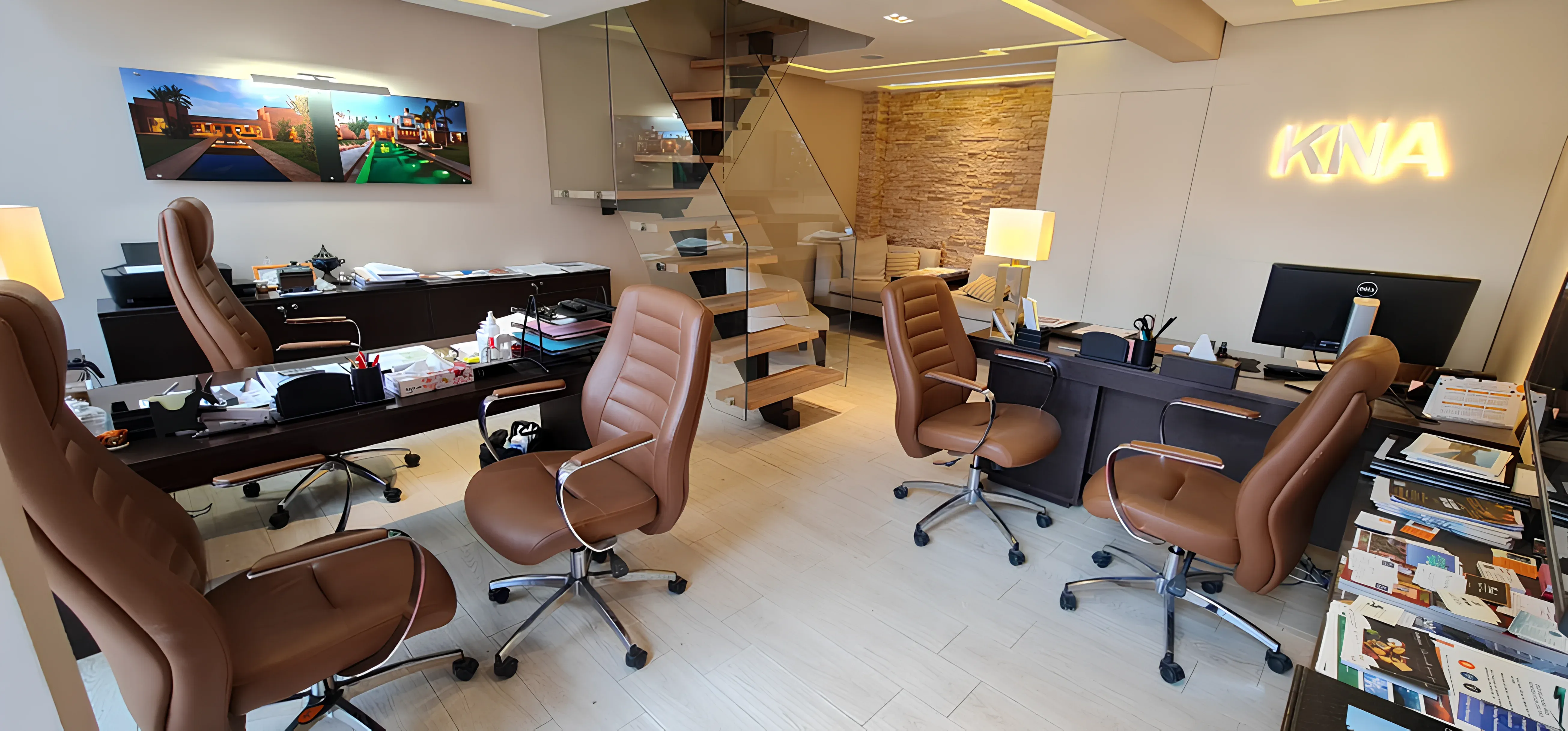Bureau agence immobilière KNA à Marrakech